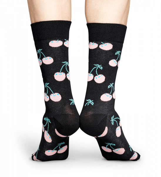 Cherry Sock - 90 Black (548x600), Png Download