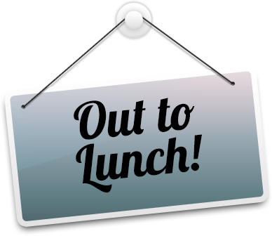 Lunch Time Png Download - Lunch Sign For Desk (388x336), Png Download