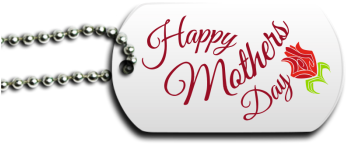 Happy Mother's Day Dog Tag - Mother's Day (350x350), Png Download