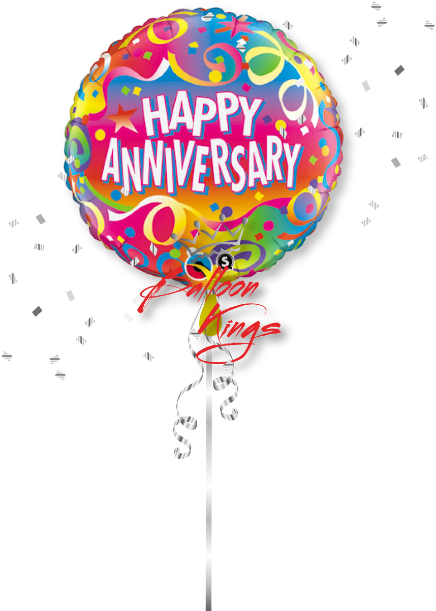Happy Anniversary Confetti - Anniversary Balloons (1068x1280), Png Download