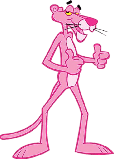 Pink Panther Thumbs Up - Pink Panther (399x560), Png Download