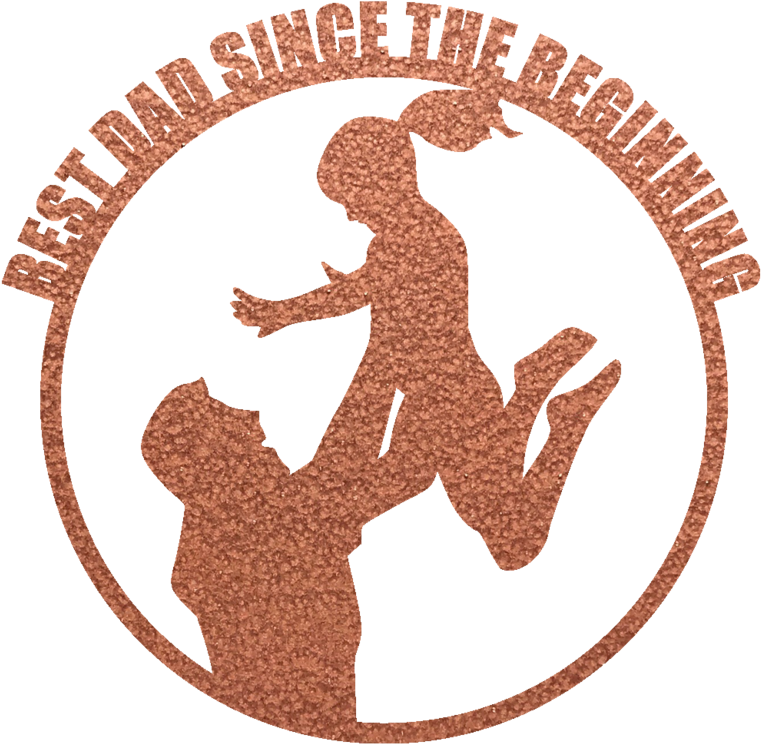Best Dad Since The Beginning Steel Wall Sign - Father (1024x1024), Png Download