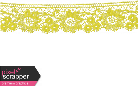 Our House - Yellow Lace - Antique Floral Lace Ribbon (456x456), Png Download