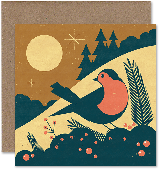 Robin Christmas Card - Christmas Day (700x991), Png Download