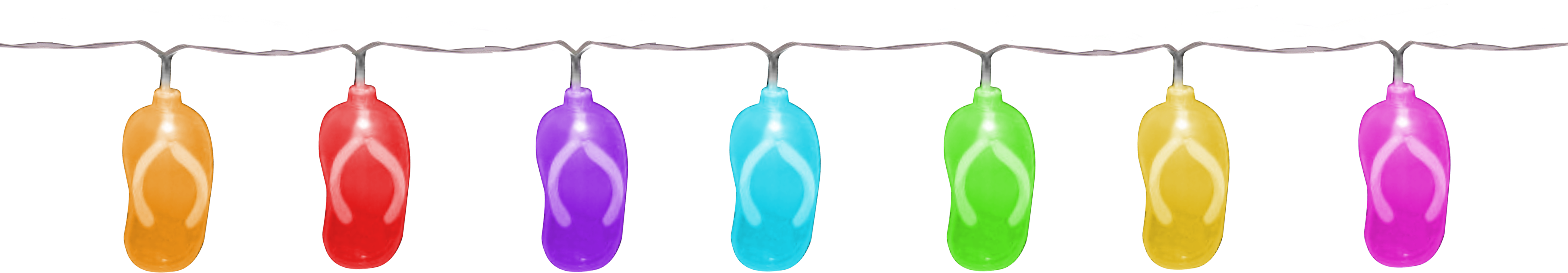 Flip Flop String Lights - Lantern (5202x3291), Png Download