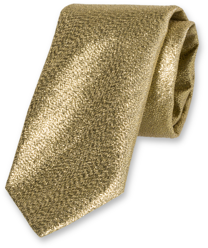 Gold Silk Glitter Tie - Gouden Stropdas (524x524), Png Download