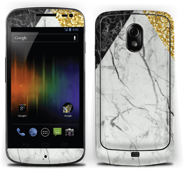 A Mix Of Marbles And Gold Glitter Printed On A Fabulous - Samsung Galaxy Nexus (800x747), Png Download