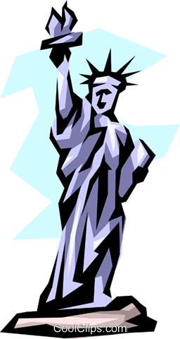 Statue Of Liberty Royalty Free Vector Clip Art Illustration - Illustration (256x480), Png Download