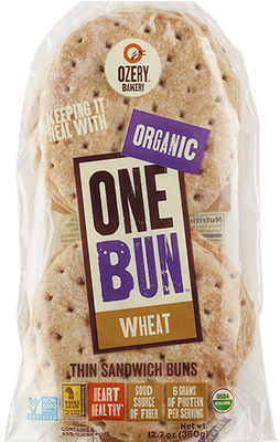 Organic Wheat One Bun - Bun (400x399), Png Download