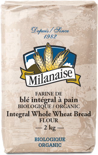 Organic Integral Whole Wheat Bread Flour - Farine La Milanaise (576x576), Png Download