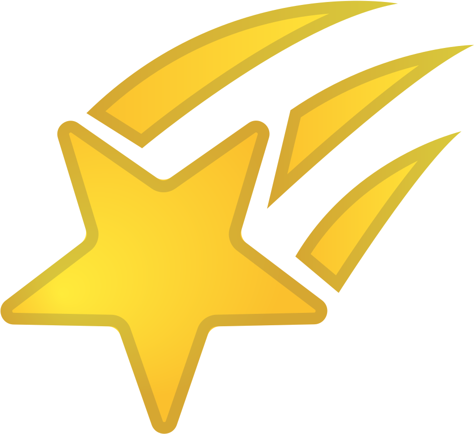 Shooting Star Icon - Shooting Star Icon Png (1024x1024), Png Download