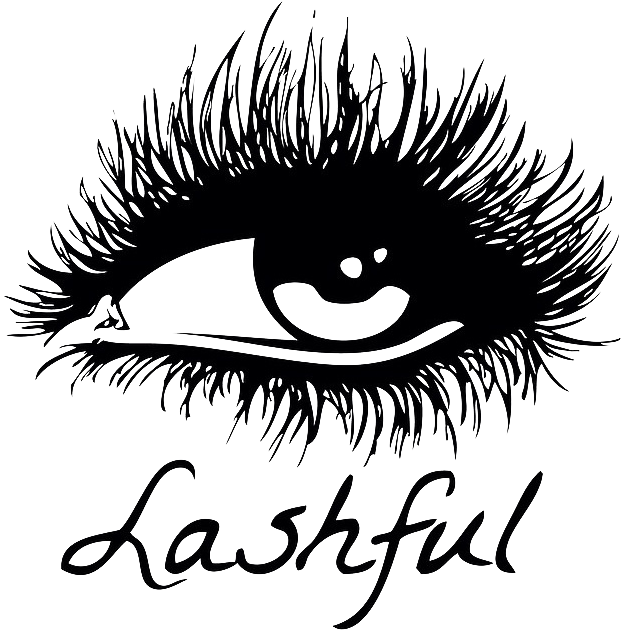 Lashful Eyelash Extensions - Lash Logos With Transparent Backgrounds (638x645), Png Download