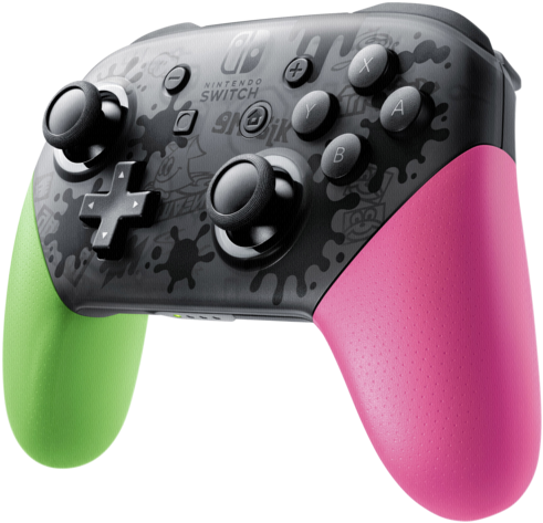 Shipping Charges Are Minimized - Splatoon 2 Pro Controller (500x482), Png Download