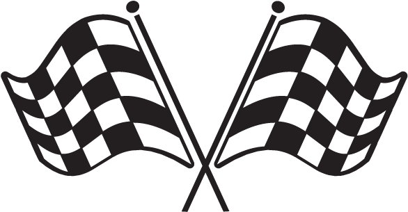 Race Flags (600x322), Png Download