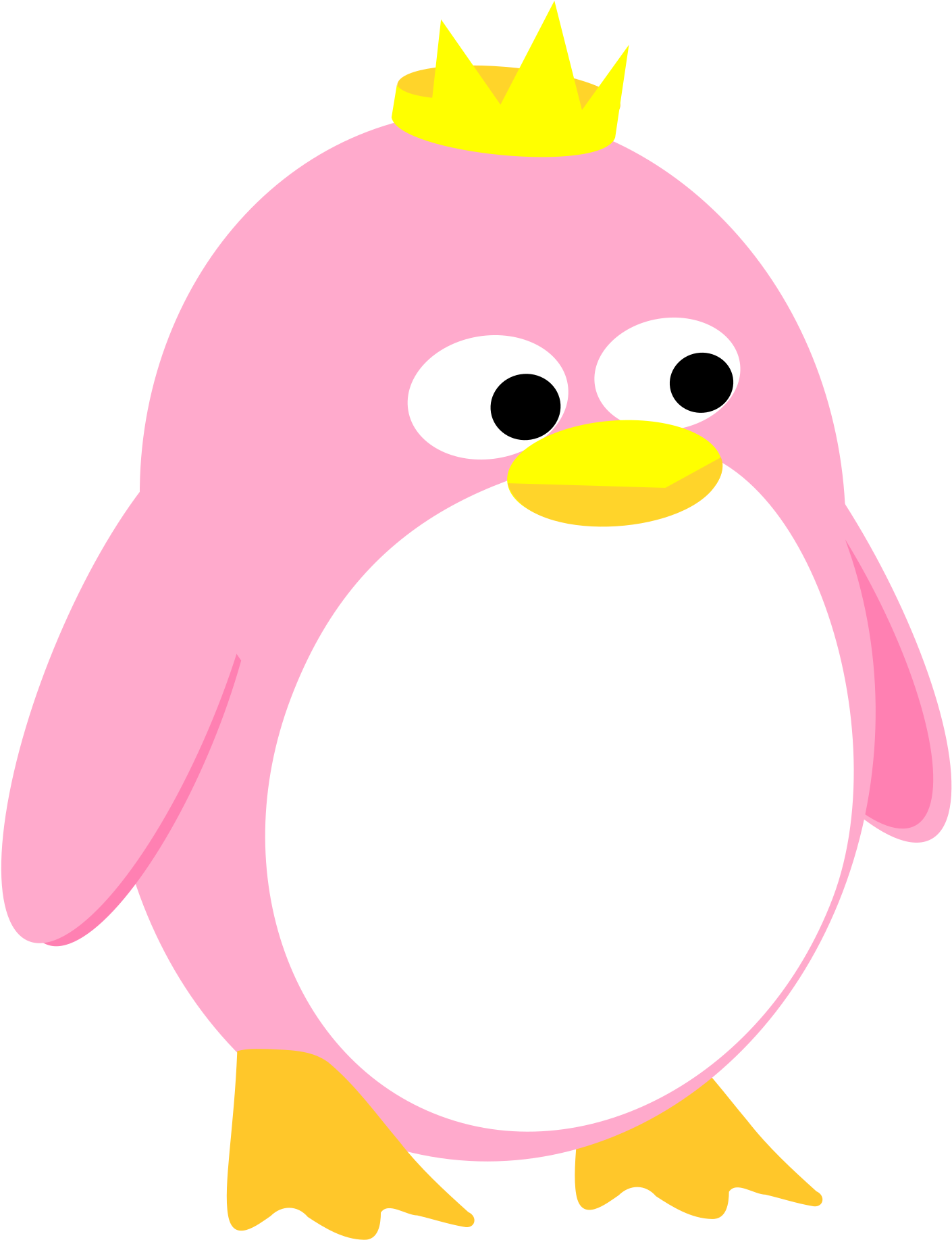 This Free Icons Png Design Of Princess Penguin - Pink Penguin (1703x2400), Png Download