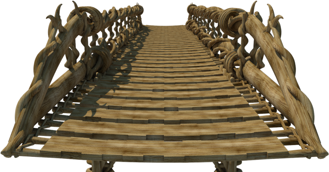 Wooden Bridge Png Image - Timber Bridge (1230x650), Png Download