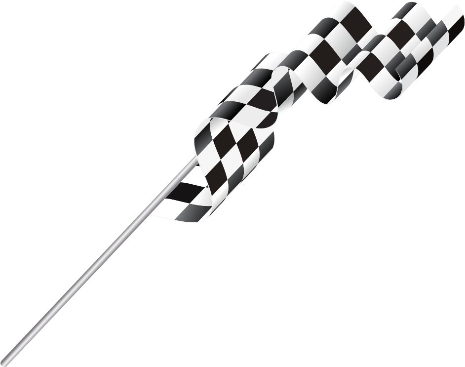 Black And White Flag Checkered Flag Png Vector (1000x1000), Png Download