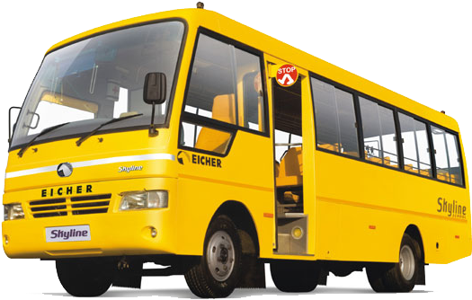 Starline Eicher School Bus (550x353), Png Download