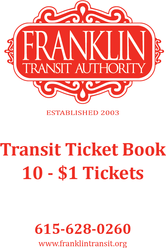 Franklin Transit 10 Ticket Book - Poster (579x907), Png Download