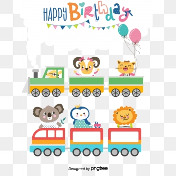 Vector Birthday Card Cartoon Animals, Birthday Clipart, - Backe Backe Kuchen (meine 20 Ersten Baby Lieblings (360x360), Png Download