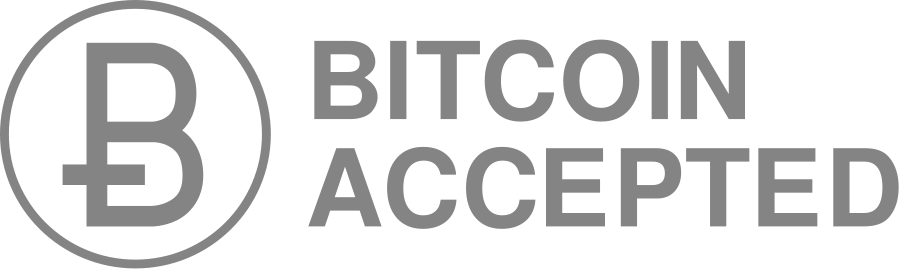 Bitcoin Accepted Gray - We Accept All Credit And Debit Cards (900x270), Png Download