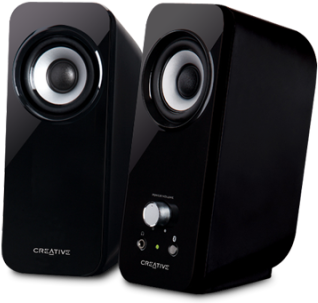Computer Speakers Transparent Png - Creative Inspire T12 - Bluetooth Desktop Speakers (400x311), Png Download