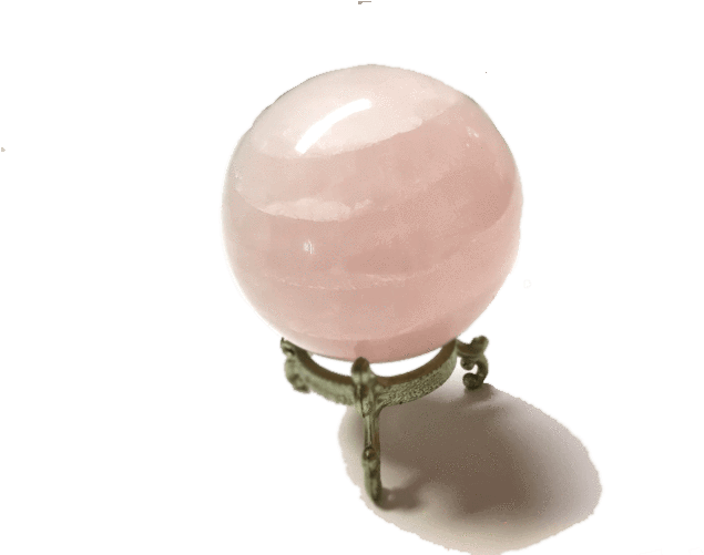 Crystal Ball- Rose Quartz - Crystal (700x500), Png Download