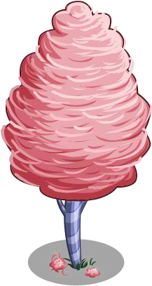 Farmville Cotton Candy Tree (300x432), Png Download