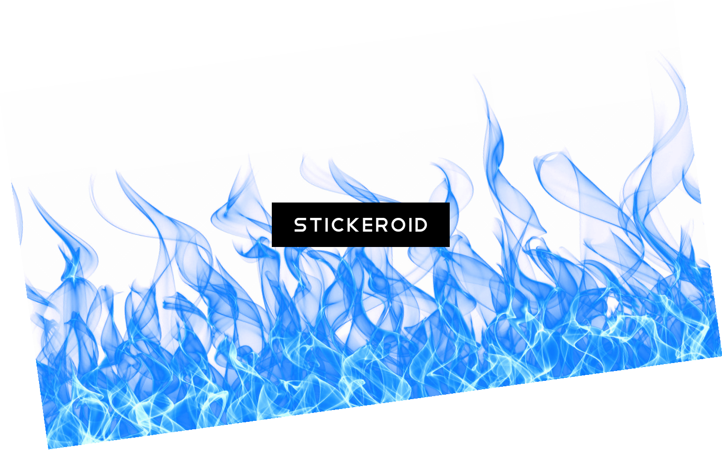 Blue Fire - Graphic Design (1461x911), Png Download