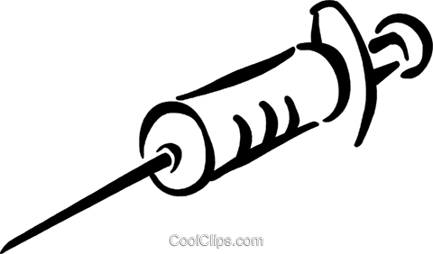 Needle Royalty Free Vector Clip Art Illustration - Spritze Clipart (480x282), Png Download