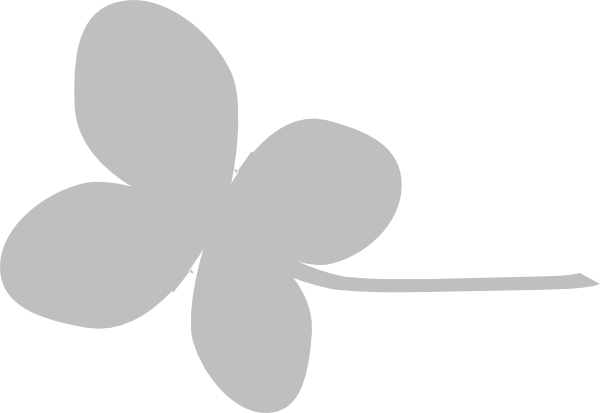 Grey Flower Clipart - Grey Flower Clipart Png (600x413), Png Download