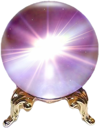 Share This Image - Wish I Had A Crystal Ball (400x480), Png Download