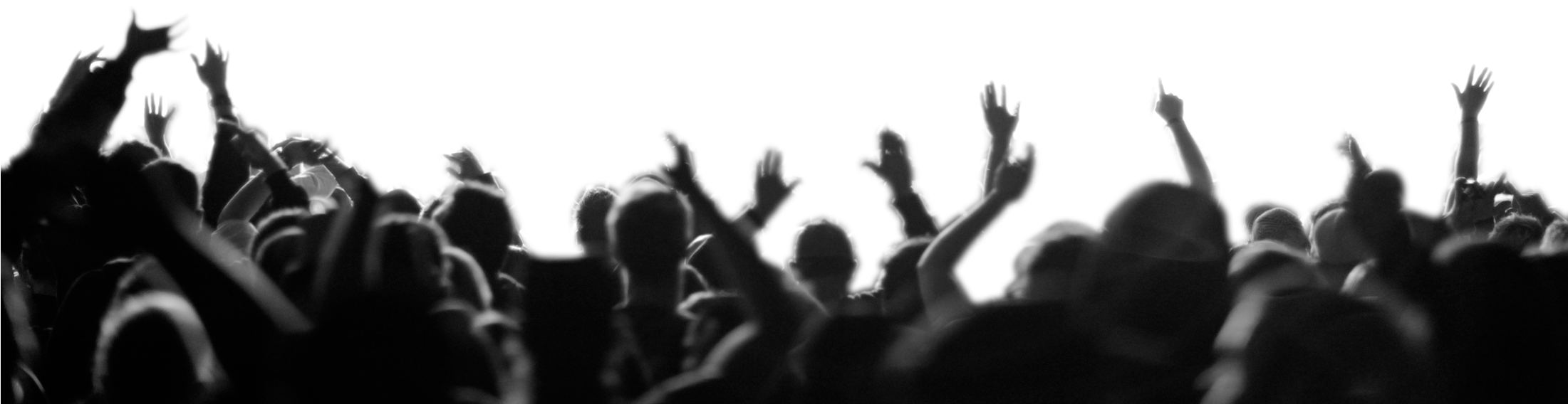 Foule - Foule En Liesse Dessin (2200x650), Png Download