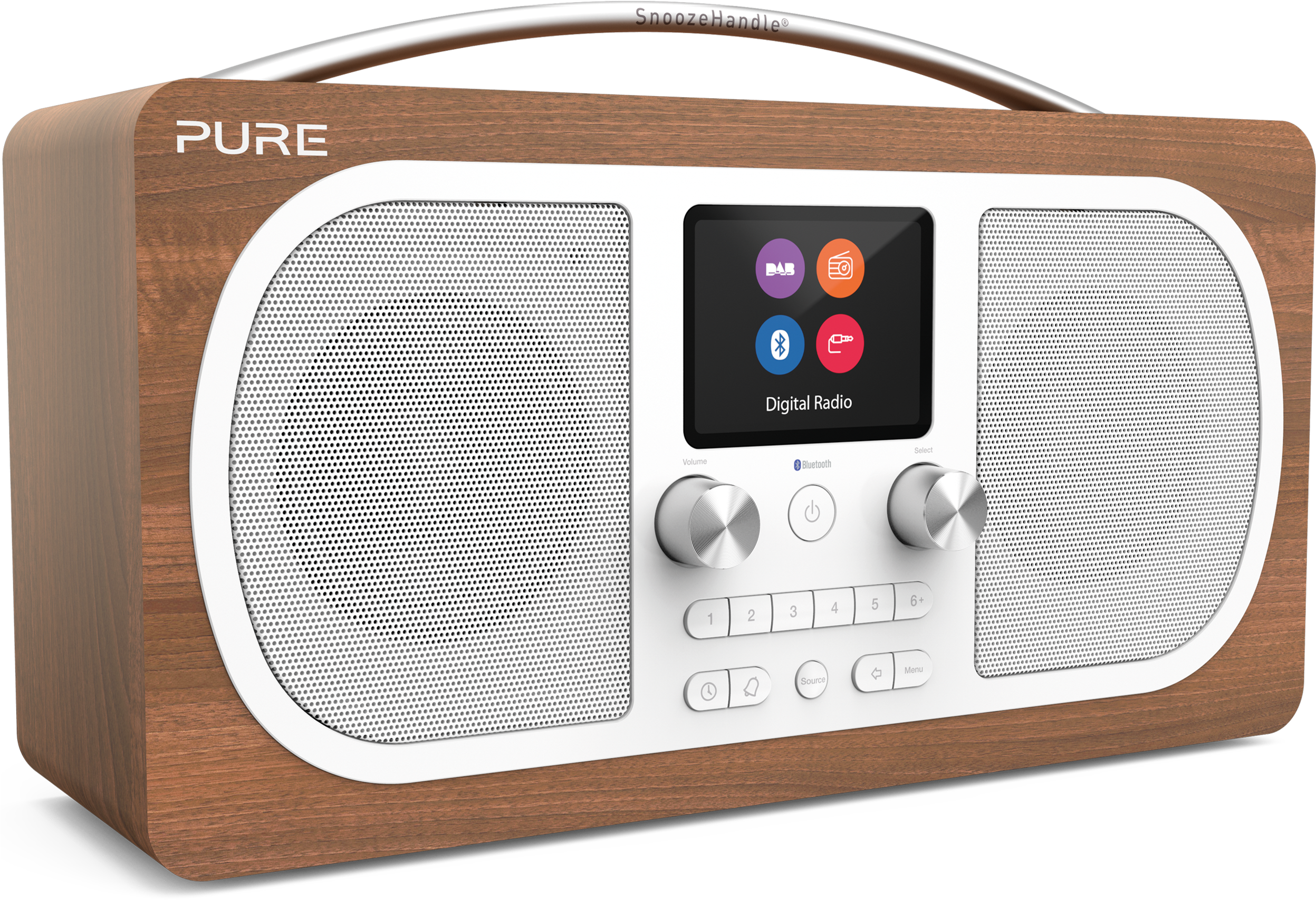 Evoke H6 - Pure Fm/dab/dab + Evoke H6, Oak (2500x2500), Png Download