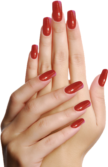 Nail Extension Red (385x562), Png Download