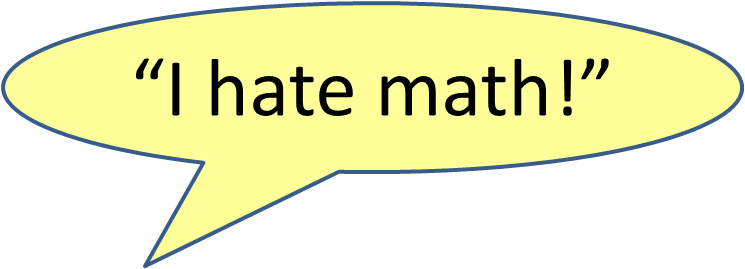 It Is Okay To Not Like Math - Hate Math (745x269), Png Download