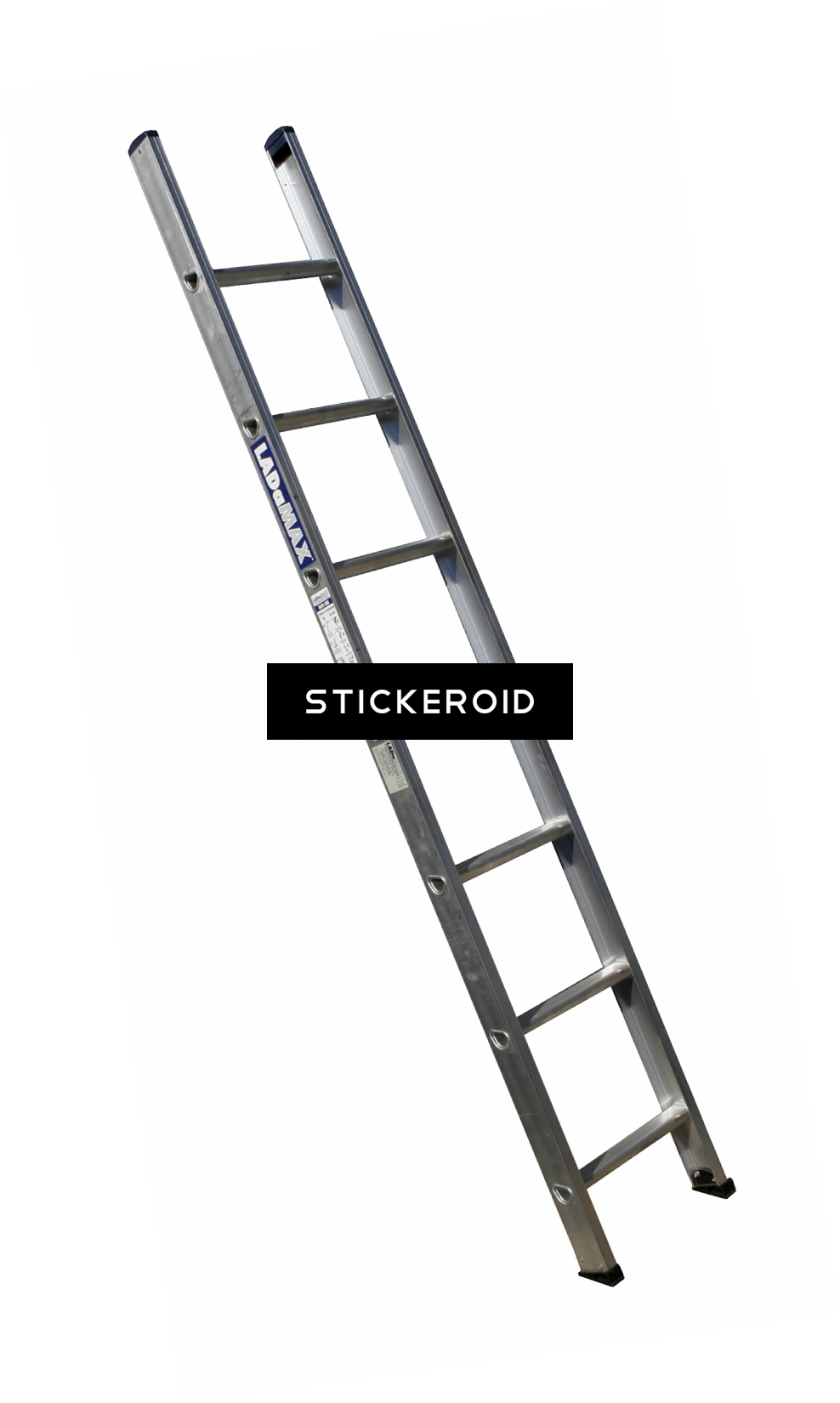 Wood Ladder - Trussed Beam Ground Ladder (988x1650), Png Download