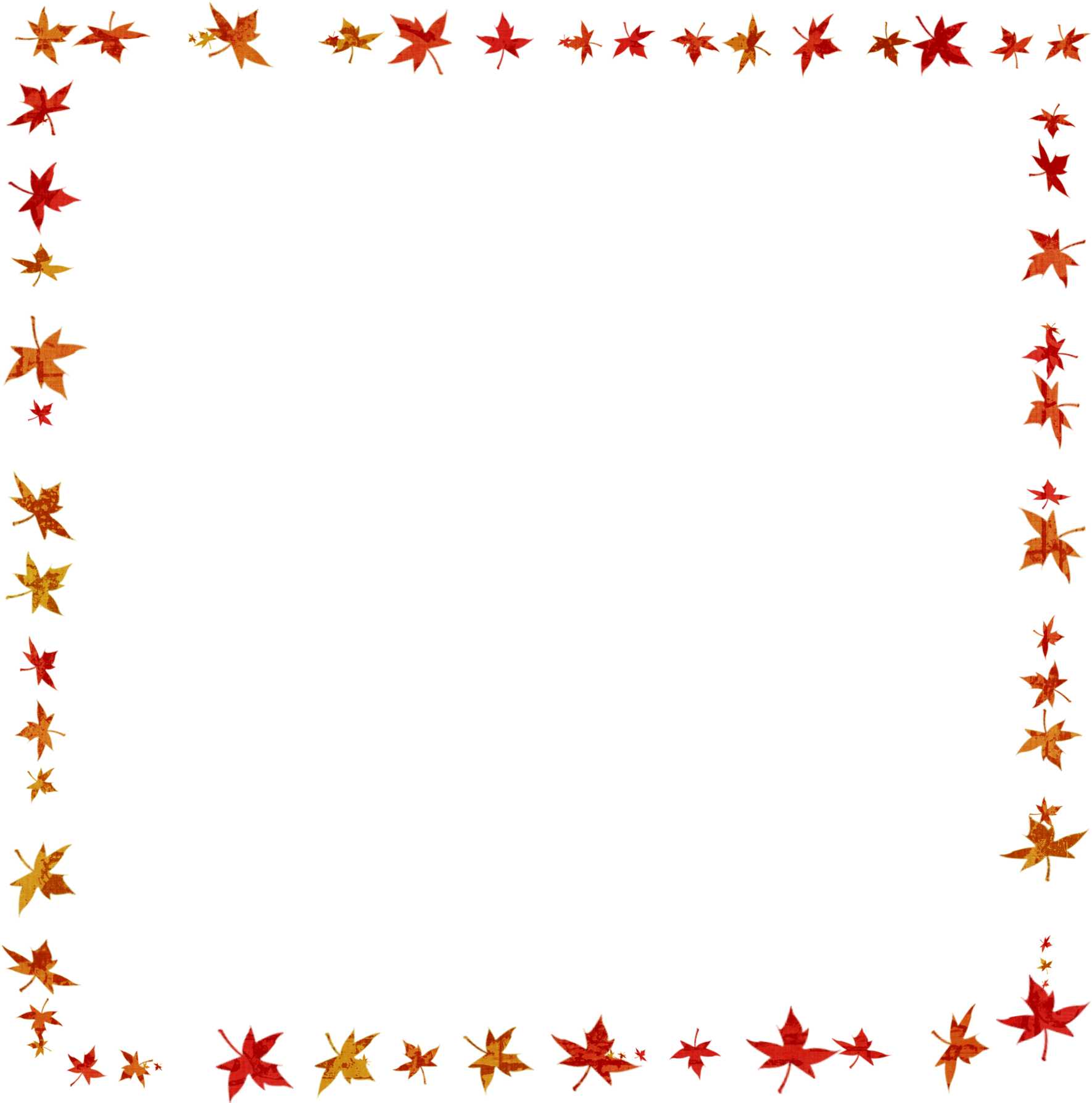 Photo Pgd Stanleyparkautumn Border-leaves Pngautumn - Fall Border Transparent (1800x1800), Png Download