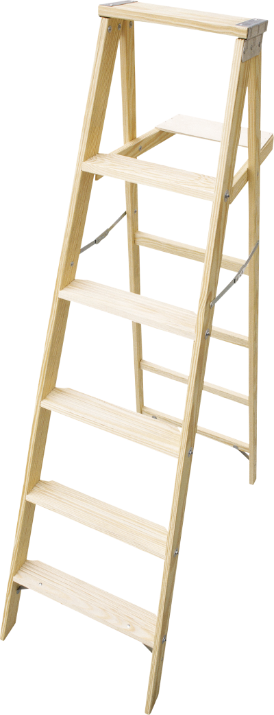 Ladder Png, Download Png Image With Transparent Background, - Escaleras De Mano De Madera (400x1042), Png Download