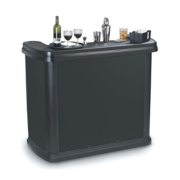 Black Portable Bar With Ice Bin - Carlisle 755003, 56'' Maximizer Portable Bar, Black (350x525), Png Download