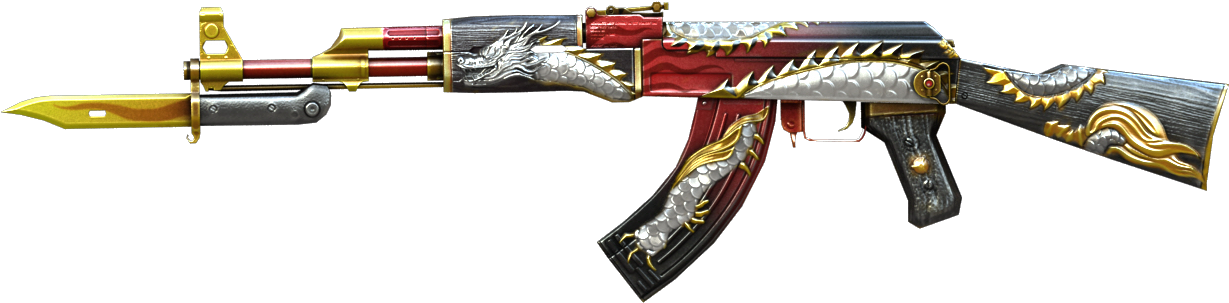 Amazing Ak 47 Png - Ak Infernal Dragon (1280x417), Png Download