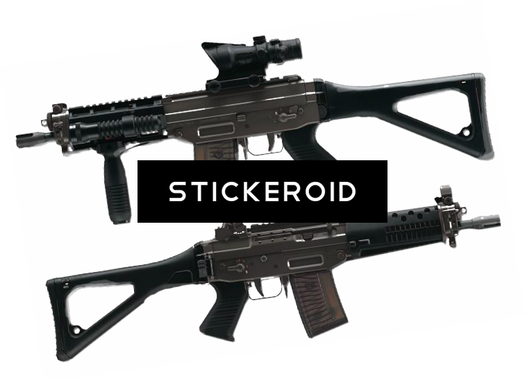 Ak- Kalash Russian Assault Rifle - Sig 552 (756x552), Png Download
