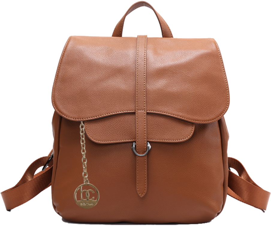 Brown Leather Backpack Png Transparent Image - Backpack (1023x884), Png Download