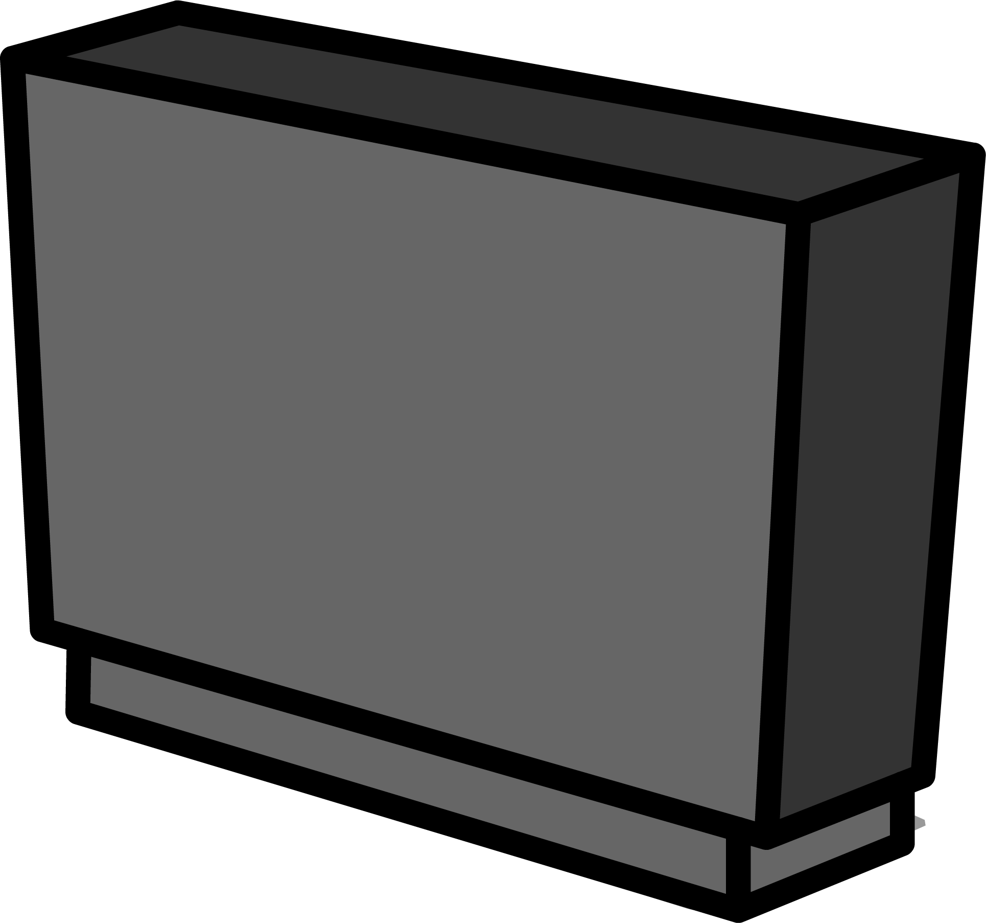 Big Screen Tv Sprite 018 - Television (1930x1805), Png Download