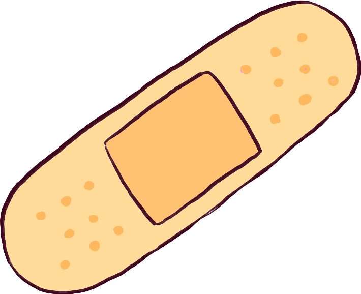 Tumblr Bandaid By Leona - Band Aid Tumblr Png (710x578), Png Download