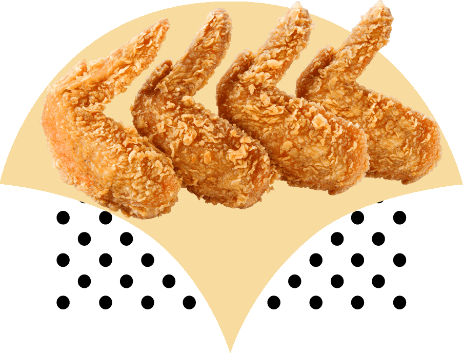 Single Item Chicken Wings - Crispy Fried Chicken (903x688), Png Download