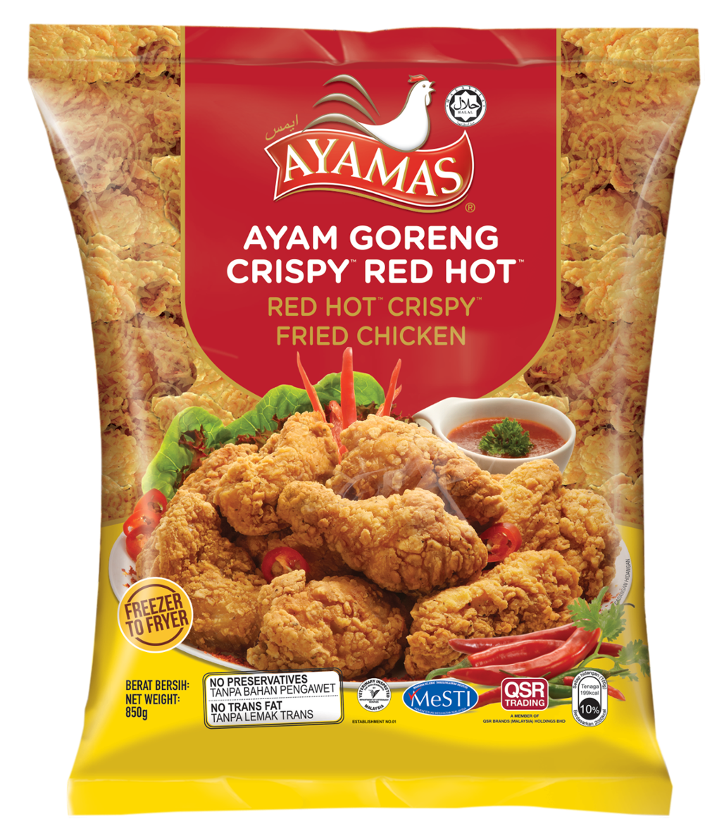Ayamas Red Hot Crispy Fried Chicken - Ayamas Crispy Fried Chicken (1000x1190), Png Download