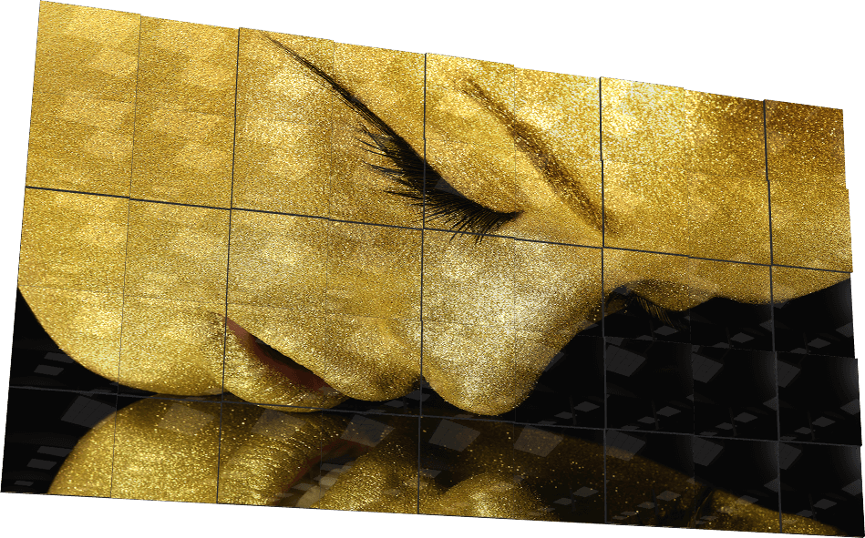 Curvart Dimensions - Gold (949x591), Png Download