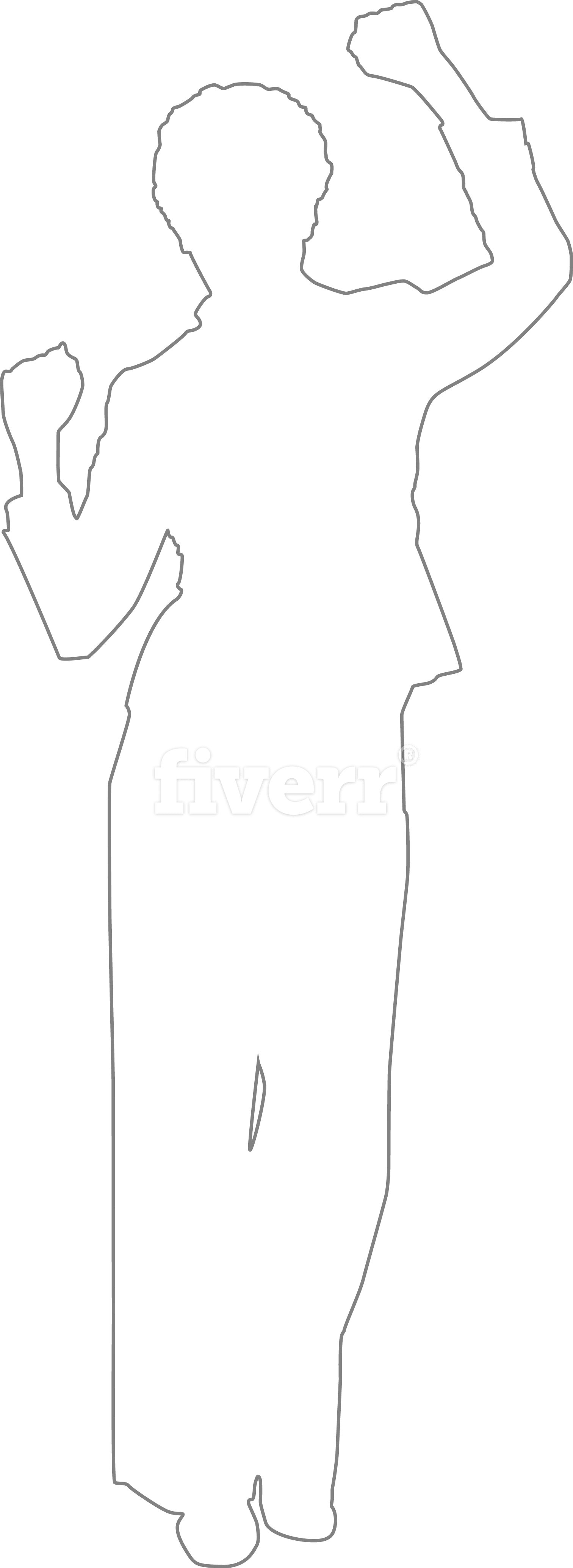 Silhouette (1512x4140), Png Download