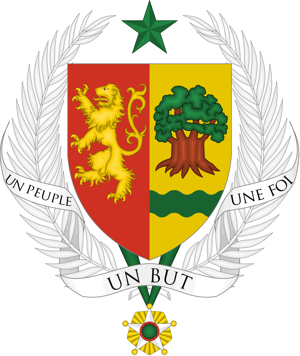 Senegal Coat Of Arms (1200x1425), Png Download